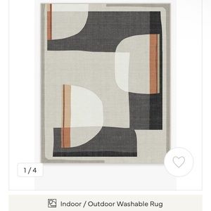 Ruggable Indoor/Outdoor Olena Charcoal Rug